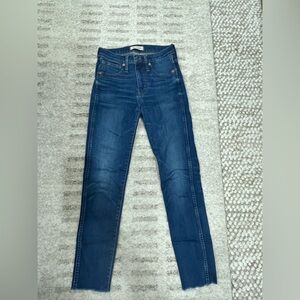 Madewell Dark Blue Skinny Jeans